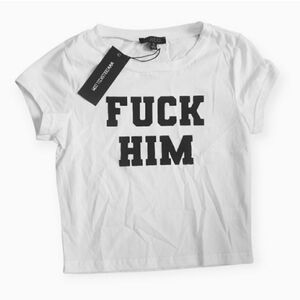 White Black Crop Top